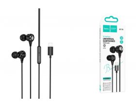 Наушники вакуумные проводные HOCO M116 Benevolent universal digital earphones with microphone штекер Lightning (черный) Наушники вакуумные проводные HOCO M116 Benevolent universal digital earphones with microphone штекер Lightning (черный)