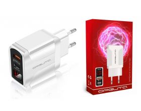 Сетевое зарядное устройство USB Орбита OT-APU54 PD+QC3.0, 4000mA (белый) Сетевое зарядное устройство USB Орбита OT-APU54 PD+QC3.0, 4000mA (белый)