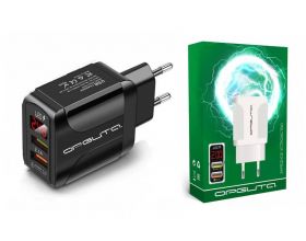Сетевое зарядное устройство USB Орбита OT-APU59 QC3.0, 3000mA (черный) Сетевое зарядное устройство USB Орбита OT-APU59 QC3.0, 3000mA (черный)
