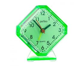 Часы-будильник Perfeo Quartz "PF-TC-002", ромб. 7,5*8,5 см, зелёные Часы-будильник Perfeo Quartz "PF-TC-002", ромб. 7,5*8,5 см, зелёные