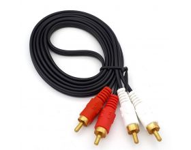 Кабель аудио видео RCA201 2 RCA (папа) на 2 RCA (папа) 1,5 метра Кабель аудио видео RCA201 2 RCA (папа) на 2 RCA (папа) 1,5 метра