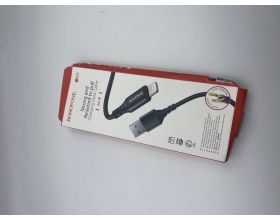 Кабель USB - Lightning BOROFONE BX54, 2,4A (черный) 1м (в оплетке) (УЦЕНКА! МЯТАЯ УПАКОВКА) Кабель USB - Lightning BOROFONE BX54, 2,4A (черный) 1м (в оплетке) (УЦЕНКА! МЯТАЯ УПАКОВКА)