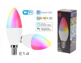 Умная лампочка Орбита OT-HOS14 (E14,4Вт, Wi-Fi) Умная лампочка Орбита OT-HOS14 (E14,4Вт, Wi-Fi)