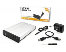 Кейс для HDD 3.5'' USB3.0 - SATA металл (S354U3_Silver) Кейс для HDD 3.5'' USB3.0 - SATA металл (S354U3_Silver)