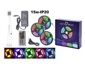 Набор LED лента мультицвет Огонек OG-LDL16 SMD (15м - 3*5м,IP20,блок,пульт) Набор LED лента мультицвет Огонек OG-LDL16 SMD (15м - 3*5м,IP20,блок,пульт)