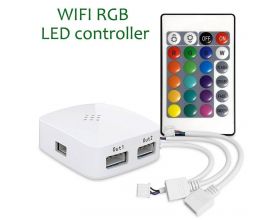 LED контроллер Огонек OG-LDL26 (Wi-Fi, 2*RGB,пульт) LED контроллер Огонек OG-LDL26 (Wi-Fi, 2*RGB,пульт)