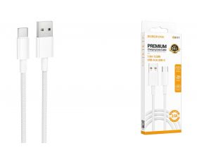 Кабель USB - USB Type-C BOROFONE BX117 (белый) 1м Кабель USB - USB Type-C BOROFONE BX117 (белый) 1м