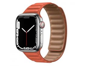 Пластиковый прорезиненный ремешок с магнитной застежкой Kingxbar для Apple Watch 42/44 mm оранжевый Пластиковый прорезиненный ремешок с магнитной застежкой Kingxbar для Apple Watch 42/44 mm оранжевый
