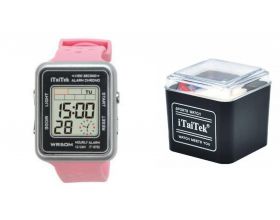 Часы наручные iTaiTek IT-8702 (серебристый/розовый) Часы наручные iTaiTek IT-8702 (серебристый/розовый)