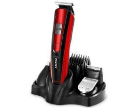 Набор для стрижки и бритья CENTEK CT-2133 красный 4 насадки, 4 гребня, база с подзарядкой Набор для стрижки и бритья CENTEK CT-2133 красный 4 насадки, 4 гребня, база с подзарядкой