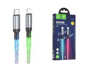 Кабель USB Type-C - Lightning HOCO U112 Серый PD20W (iOS Lighting-TYPE-C) 1м LED (ABSOLUT) Кабель USB Type-C - Lightning HOCO U112 Серый PD20W (iOS Lighting-TYPE-C) 1м LED (ABSOLUT)