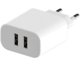 Сетевое зарядное устройство 2USB Maxvi (CHL-242) (белый) Сетевое зарядное устройство 2USB Maxvi (CHL-242) (белый)