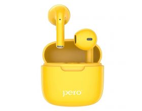 Bluetooth наушники Pero TWS05 Colorful желтые Bluetooth наушники Pero TWS05 Colorful желтые
