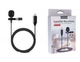 Микрофон проводной петличка JH-041 (HSX-M01) (Lighnting, 1.5м) Микрофон проводной петличка JH-041 (HSX-M01) (Lighnting, 1.5м)