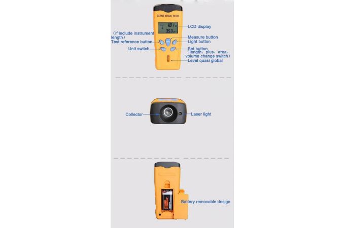 Дальномер ультразвуковой Орбита OT-INM37 (WH1005) Дальномер ультразвуковой Орбита OT-INM37 (WH1005)