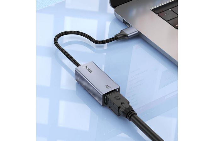 Адаптер HOCO UA37 USB ethernet адаптер (1000 Mbps) Адаптер HOCO UA37 USB ethernet адаптер (1000 Mbps)