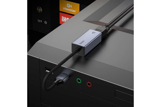 Адаптер HOCO UA37 USB ethernet адаптер (1000 Mbps) Адаптер HOCO UA37 USB ethernet адаптер (1000 Mbps)