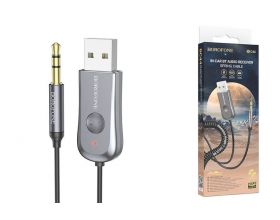 Bluetooth адаптер для автомагнитолы BOROFONE BC44 Bluetooth Car Receiver c AUX 3.5 mm входом (кабель) Bluetooth адаптер для автомагнитолы BOROFONE BC44 Bluetooth Car Receiver c AUX 3.5 mm входом (кабель)