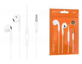 Наушники вакуумные проводные BOROFONE BM96 Brilliant (белый)