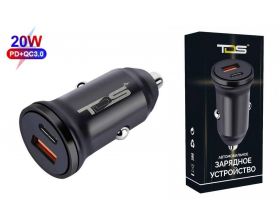 Автомобильное зарядное устройство АЗУ USB TDS TS-CAU39 (PD20W+QC3.0, 3000mA) (черный) Автомобильное зарядное устройство АЗУ USB TDS TS-CAU39 (PD20W+QC3.0, 3000mA) (черный)