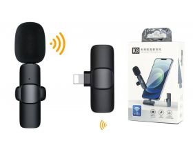 Микрофон беспроводной петличка для телефона K8 2в1 (штекер Type-C+Lightning) Микрофон беспроводной петличка для телефона K8 2в1 (штекер Type-C+Lightning)