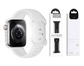 Ремешок для Apple Watch HOCO WA15 Flexible series 8-character buckle solid color silicone strap (42-49 мм, white) Ремешок для Apple Watch HOCO WA15 Flexible series 8-character buckle solid color silicone strap (42-49 мм, white)