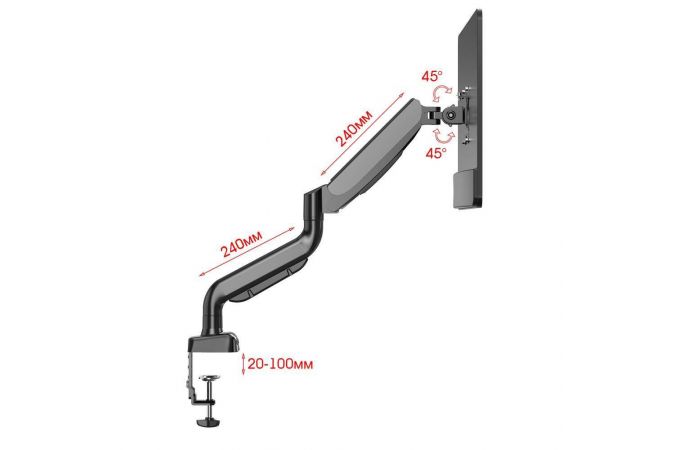 Орбита OT-HOD22 кронштейн настольный для монитора (17-27 дюймов)