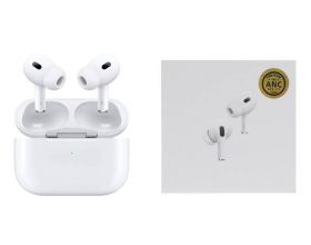 Наушники вакуумные беспроводные AirPods PRO 2 с шумоподавлением (copy orig) (белый) (л)