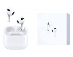 Наушники вакуумные беспроводные AirPods 3 (copy orig) (белый) (л) Наушники вакуумные беспроводные AirPods 3 (copy orig) (белый) (л)