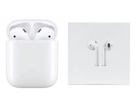 Наушники вакуумные беспроводные AirPods 2 (copy orig) (белый) (л) Наушники вакуумные беспроводные AirPods 2 (copy orig) (белый) (л)
