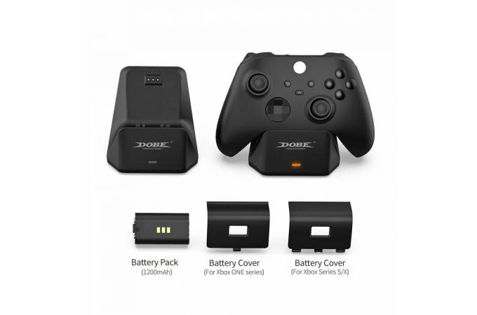 Зарядная станция X-BOX DOBE TYX-0607 X-Series S / X / X-One черный Зарядная станция X-BOX DOBE TYX-0607 X-Series S / X / X-One черный