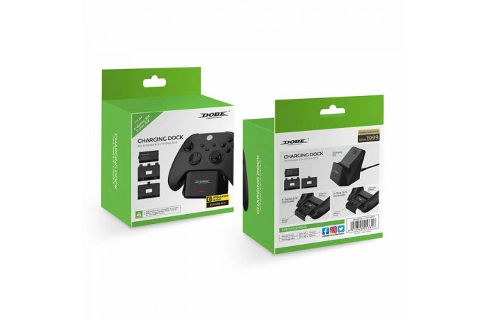 Зарядная станция X-BOX DOBE TYX-0607 X-Series S / X / X-One черный Зарядная станция X-BOX DOBE TYX-0607 X-Series S / X / X-One черный