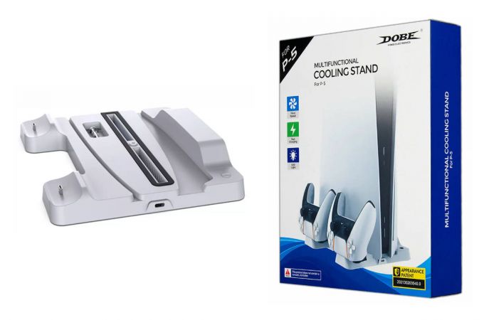 Охлаждающая станция DOBE PS5 TP5-1507 мультифункциональная белая Охлаждающая станция DOBE PS5 TP5-1507 мультифункциональная белая