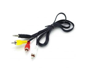 Кабель аудио Орбита OT-AVC32  (Джек 3,5 мм на 3 RCA) 0.3м (УПАКОВКА 5шт) (черный) Кабель аудио Орбита OT-AVC32  (Джек 3,5 мм на 3 RCA) 0.3м (УПАКОВКА 5шт) (черный)