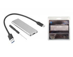 Кейс SSD Орбита OT-PCD06 M.2 (NGFF Key B / USB 3.1 Type-C) (серебристый) Кейс SSD Орбита OT-PCD06 M.2 (NGFF Key B / USB 3.1 Type-C) (серебристый)
