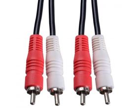 Кабель аудио видео PERFEO 2xRCA вилка - 2xRCA вилка, длина 5 м. (R3005) Кабель аудио видео PERFEO 2xRCA вилка - 2xRCA вилка, длина 5 м. (R3005)