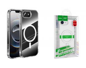 Чехол для телефона iPhone 16е HOCO Magnetic airbag anti-fall protective shell (прозрачный)