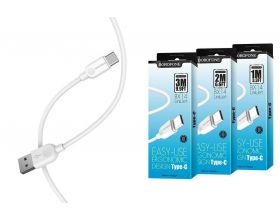 Кабель USB - USB Type-C BOROFONE BX14, 2A (белый) 1м Кабель USB - USB Type-C BOROFONE BX14, 2A (белый) 1м
