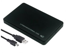 Кейс для HDD/SSD 2.5'' USB2.0 - SATA пластик (Black) Кейс для HDD/SSD 2.5'' USB2.0 - SATA пластик (Black)