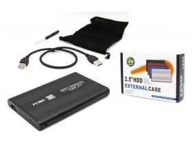 Кейс для HDD/SSD 2.5'' USB2.0 - SATA маталл (S254U2_Black) Кейс для HDD/SSD 2.5'' USB2.0 - SATA маталл (S254U2_Black)
