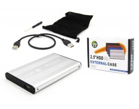 Кейс для HDD/SSD 2.5'' USB2.0 - SATA металл (S254U2_Silver) Кейс для HDD/SSD 2.5'' USB2.0 - SATA металл (S254U2_Silver)