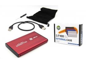 Кейс для HDD/SSD 2.5'' USB2.0 - SATA маталл (S254U2_Red) Кейс для HDD/SSD 2.5'' USB2.0 - SATA маталл (S254U2_Red)