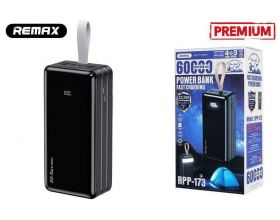 Универсальный дополнительный аккумулятор Power Bank REMAX RPP-173 60000MAH Hunergy series 22.5W (60000 mAh) (черный) Универсальный дополнительный аккумулятор Power Bank REMAX RPP-173 60000MAH Hunergy series 22.5W (60000 mAh) (черный)