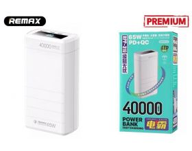 Универсальный дополнительный аккумулятор Power Bank REMAX RPP-310 40000mAh Dinba series 65W PD+QC Fast charging (40000 mAh) (белый) Универсальный дополнительный аккумулятор Power Bank REMAX RPP-310 40000mAh Dinba series 65W PD+QC Fast charging (40000 mAh) (белый)