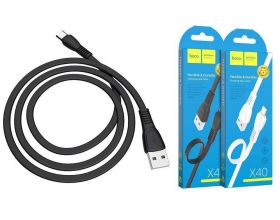 Кабель USB - USB Type-C HOCO X40, 2,4A (черный) 1м Кабель USB - USB Type-C HOCO X40, 2,4A (черный) 1м