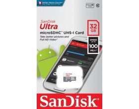 Карта памяти MicroSDHC 32 Gb SanDisk Ultra 100Mb/s б/ад SDSQUNR-032G-GN3MN Карта памяти MicroSDHC 32 Gb SanDisk Ultra 100Mb/s б/ад SDSQUNR-032G-GN3MN