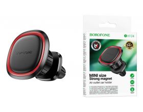 Держатель автомобильный для телефона BOROFONE BH124 Roman магнитный в решетку воздуховода черный Держатель автомобильный для телефона BOROFONE BH124 Roman магнитный в решетку воздуховода черный