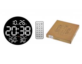 Настенные часы Орбита OT-CLW15 Белые (температура, влажность) Настенные часы Орбита OT-CLW15 Белые (температура, влажность)