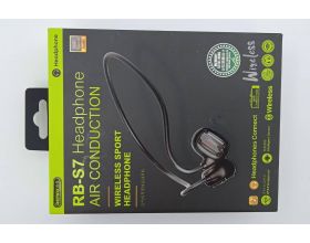 Наушники вакуумные беспроводные Remax RB-S7 Air conduction wireless sport headphone (black) (УЦЕНКА! МЯТАЯ УПАКОВКА) Наушники вакуумные беспроводные Remax RB-S7 Air conduction wireless sport headphone (black) (УЦЕНКА! МЯТАЯ УПАКОВКА)