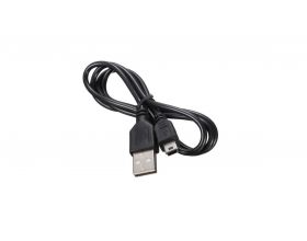 Кабель MiniUSB 2.0 Type-A (M) --> Mini-B (M) (удлиненный штеккер) 1м (черный) Кабель MiniUSB 2.0 Type-A (M) --> Mini-B (M) (удлиненный штеккер) 1м (черный)
